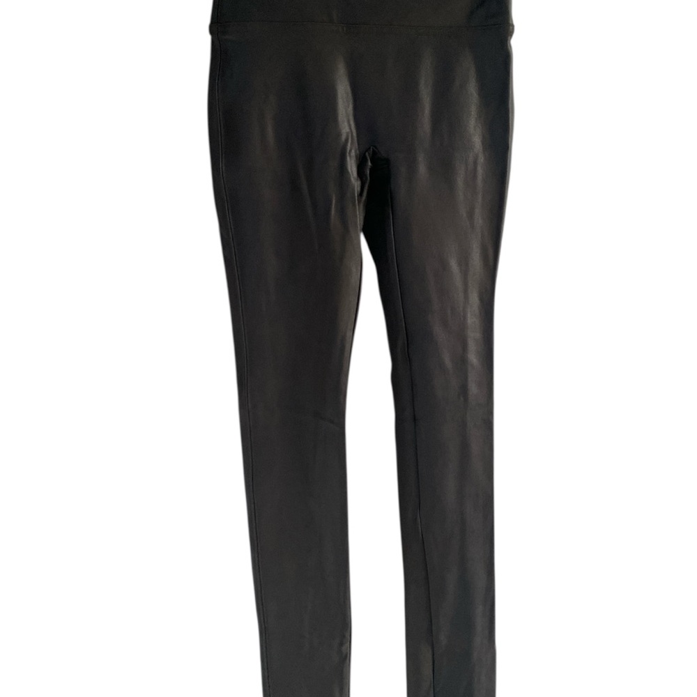 SPANX Black Feaux Leather Look Leggings
